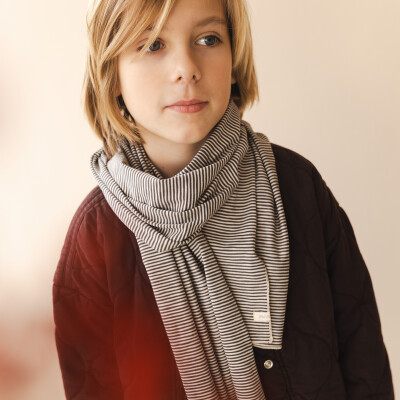Jersey scarf stripes