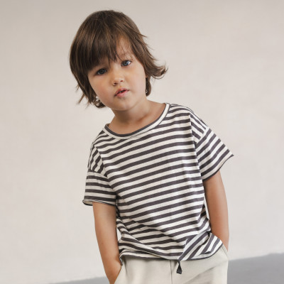 Oversized tee s/s stripes