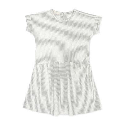 Oversized jersey dress s/s stripes