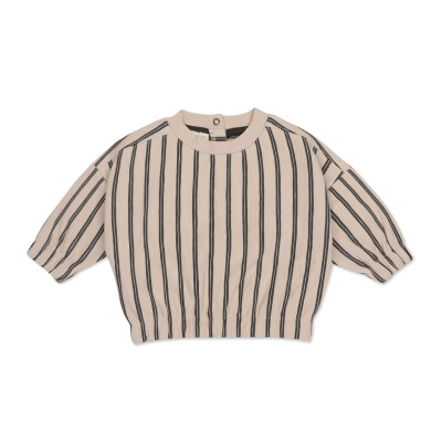 Baby sweater slub stripes